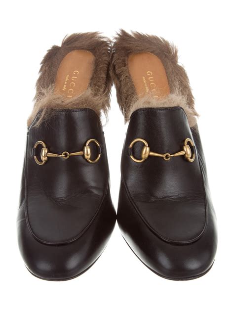 gucci dupe fur mules|gucci princetown mules on sale.